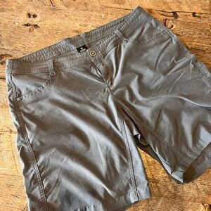 Kuhl Trekr Shorts Womens 14 Gray Technical Hiking Outdoor Trail Quick Dry